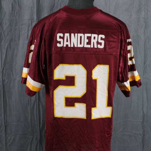 Washington Redskins Jersey (VTG) - Deion Sanders 21 by Puma - Men's Medium - Picture 8 of 14